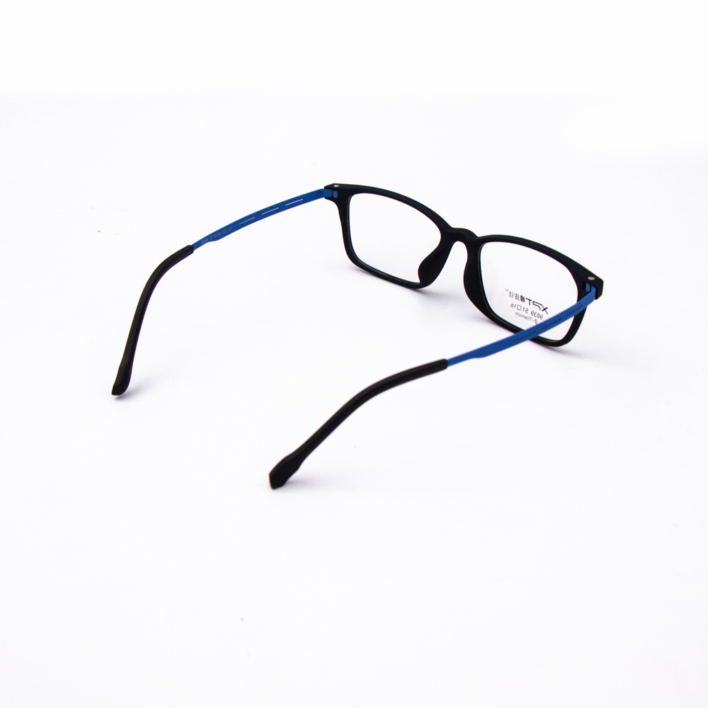 Fashionable Retro Square Titanium Rubber Eyeglasses Frames Full Rim Metal Lightweight Reading Glasses with Prescription Lens