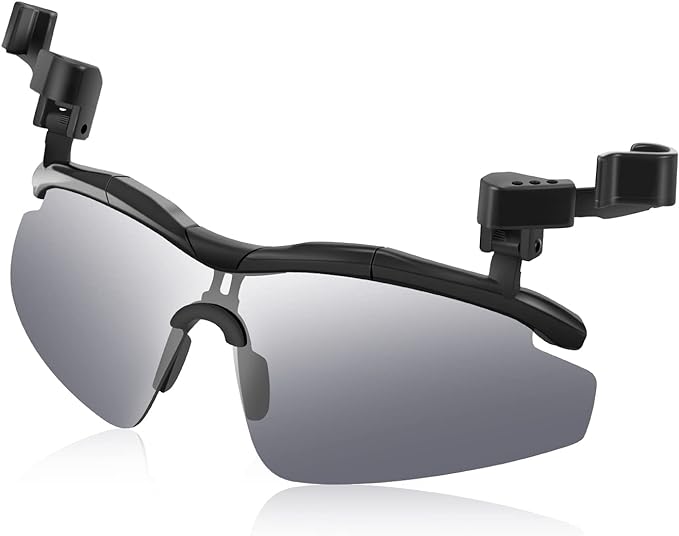 Mirror Coating Clip on Hat Cap Polarized Sunglasses for Fishing Traveling Custom LOGO Clip on Sunglasses
