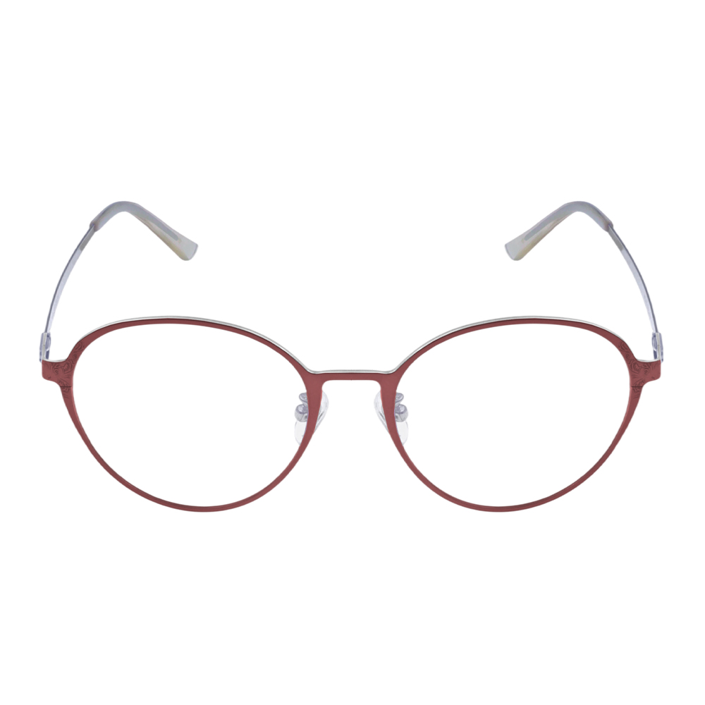 Wholesale Custom Logo IP Titanium Matte Red Retro Vintage Engraved Pattern Eyeglasses Frames Optical Frames Spectacle Frames