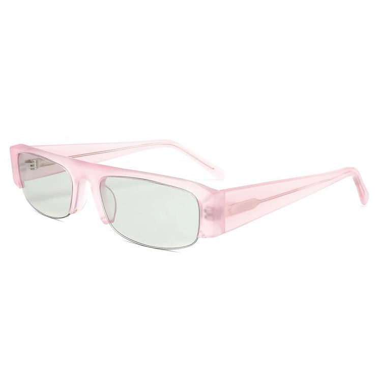 C Wholesale Designer High Quality Matte Black Half Frame Sun Glasses Sunglasses Men Retro Women Acetate Sunglasses