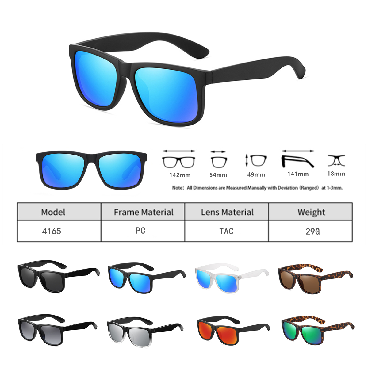 2026 Trending Factory Wholesale Custom Logo Cycling Outdoor Sport Square Polarized Mens Sunglasses