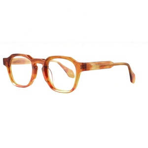 High Quality Fashion Custom Logo Luxury Unisex Bevel Optical Acetate Square