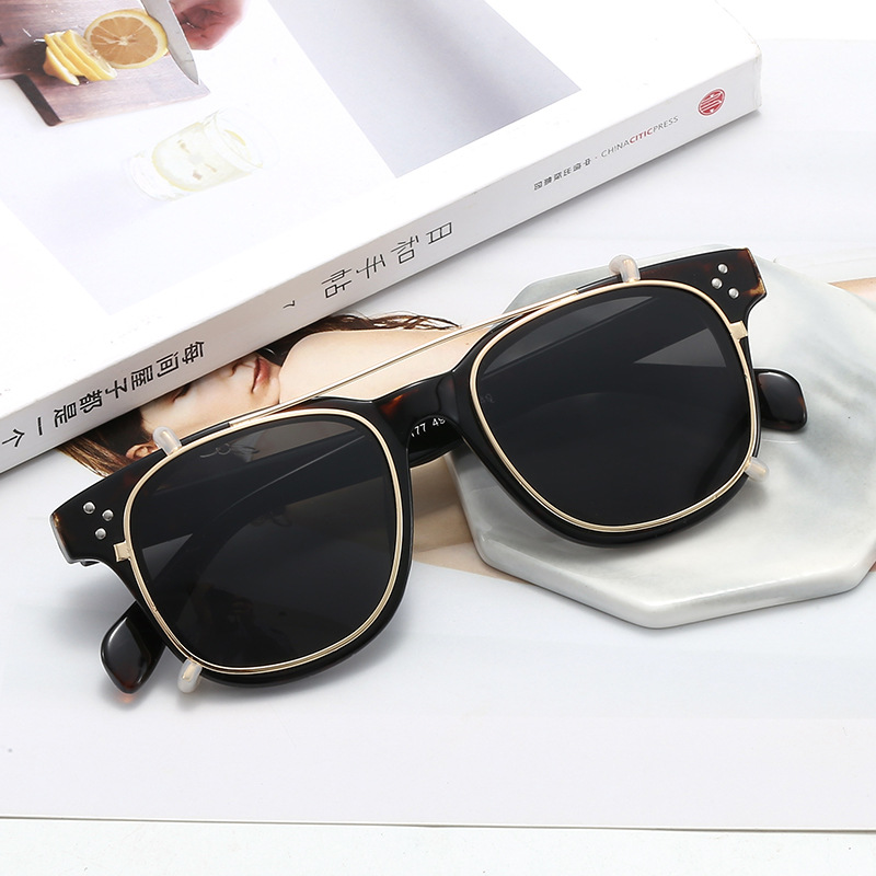 Morglow Trendy Polarized Clip on Lenses Sunglasses Men Shades 2019 Luxury Glasses Sunglasses Womens