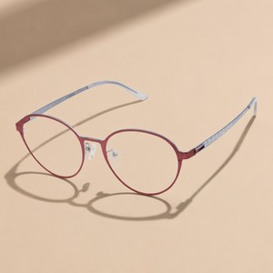 IP Titanium Retro Engraved Pattern Optical Frame