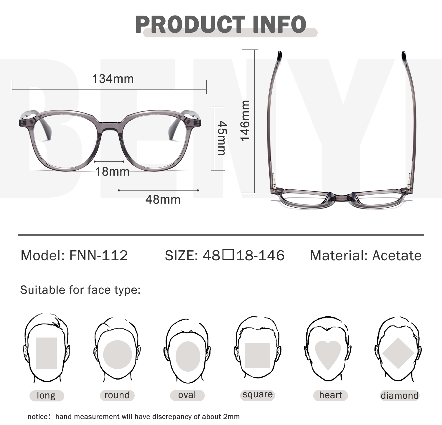Eyewear product showcase