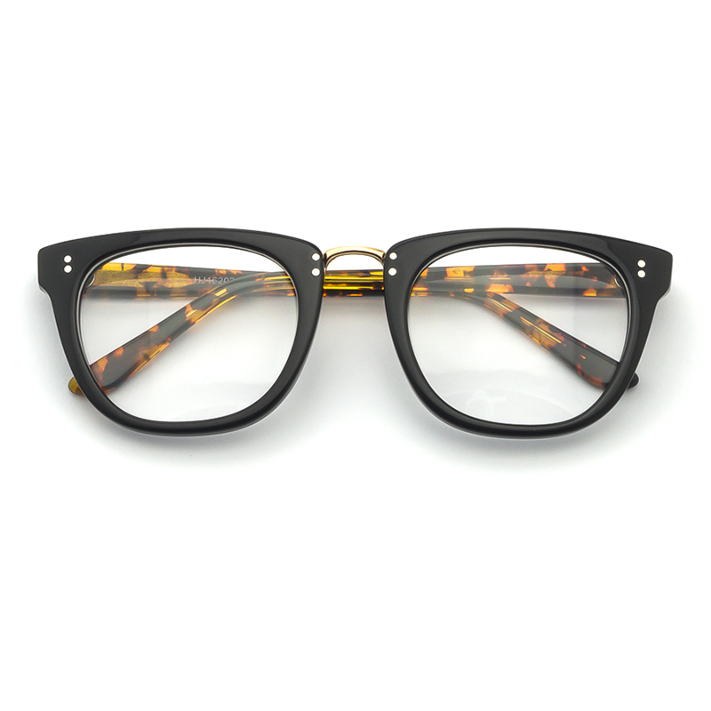 Wholesale Matte Black Acetate Eyewear Frames Full Rim Square Anti Glare Blue Light Blocking Glasses Frames
