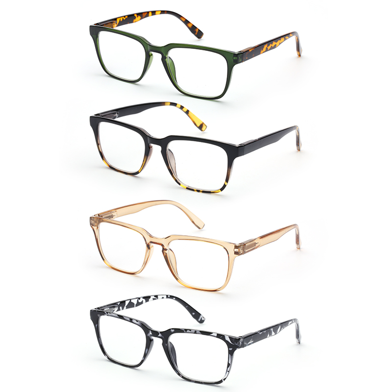 Factory Wholesale Custom Logo Low MOQ Scratch Resistant Clear Lens Vision Correction Optical Frames Retro Reading Glasses