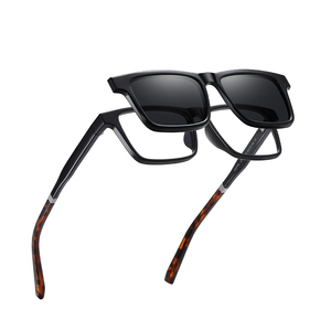 Ultra-light Square Polarized Magnetic Clip-on Sunglasses