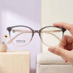 Geometric White Acetate Frames