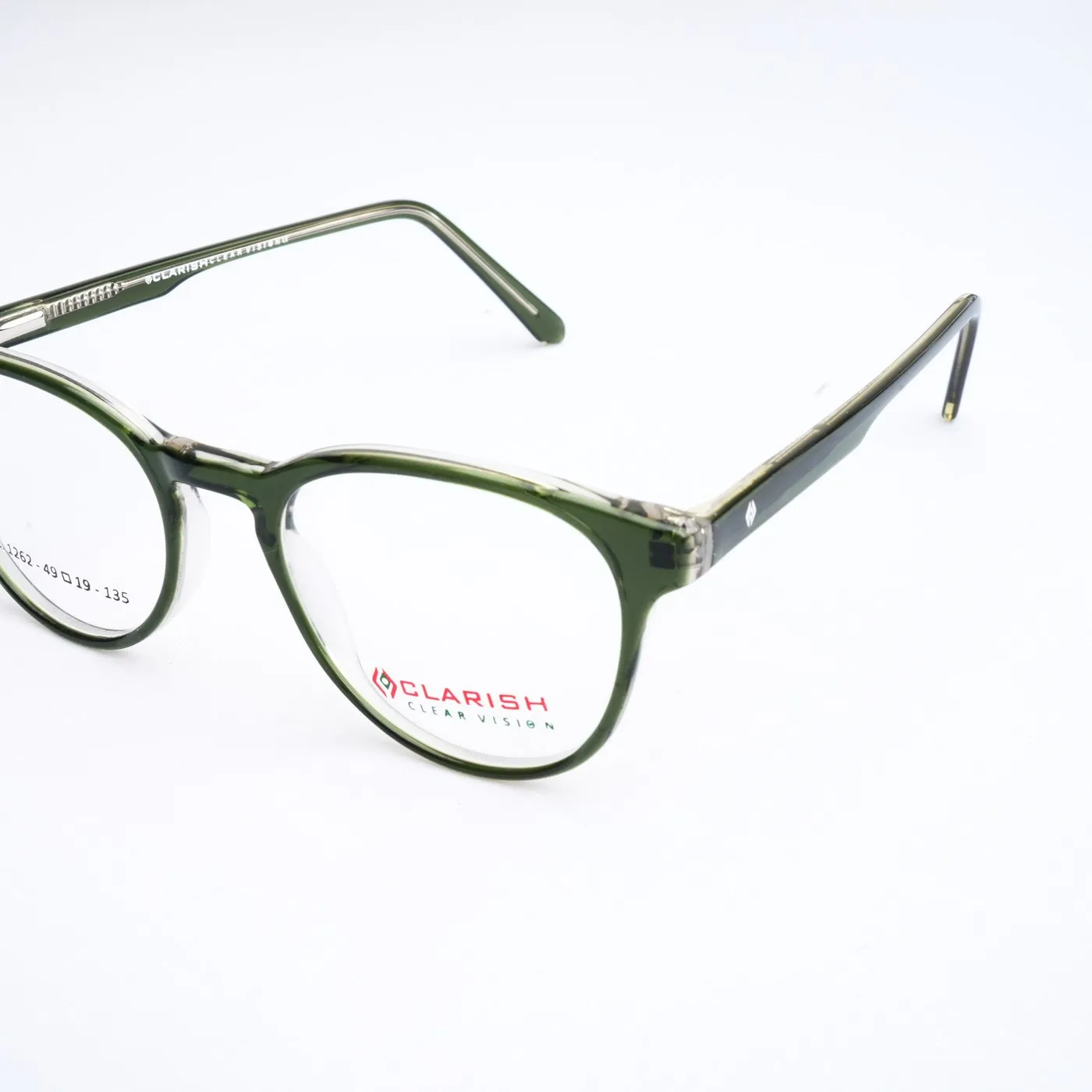 Clarish C.1262 round optical silhouette