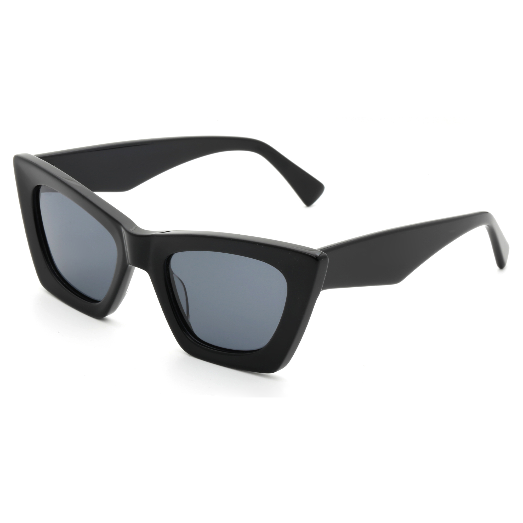 GS5087 Wholesale Custom Fashion Thick Framed Designer Sunglasses TAC Round Polarized Acetate Sunglasses