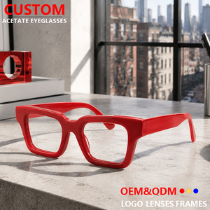 Bold Matte Black Square Acetate Eyeglass Frames