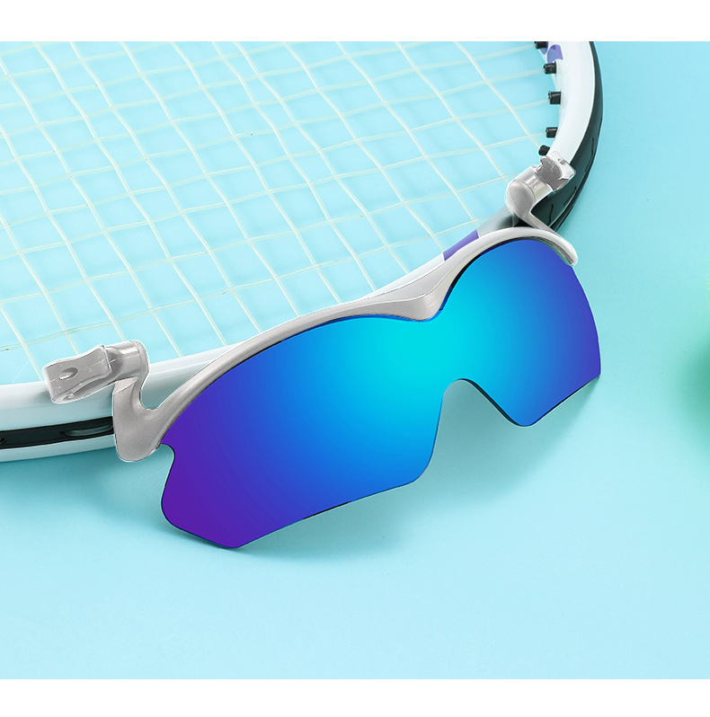 Mirror Coating Clip on Hat Cap Polarized Sunglasses for Fishing Traveling Custom LOGO Clip on Sunglasses