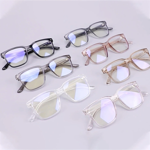 Clear TR90 Square Blue Light Blocking Computer Glasses
