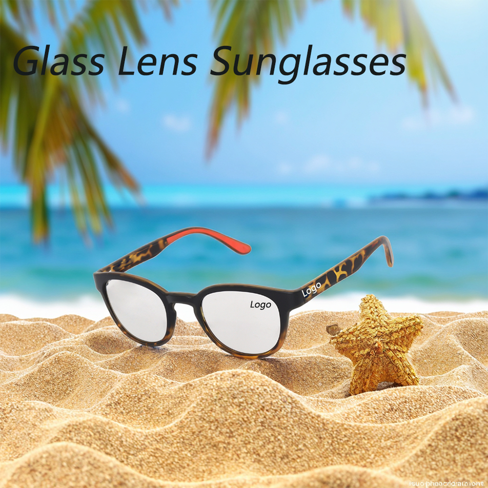 Custom TAC Colored TR90 Round Sunglasses Ladies High Quality Full Rim UV400 Polarized Glass Lens Light Weight Frame Comfortable