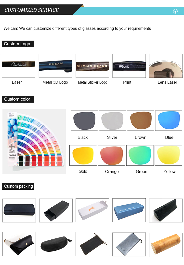 Custom Logo and Eyewear Options