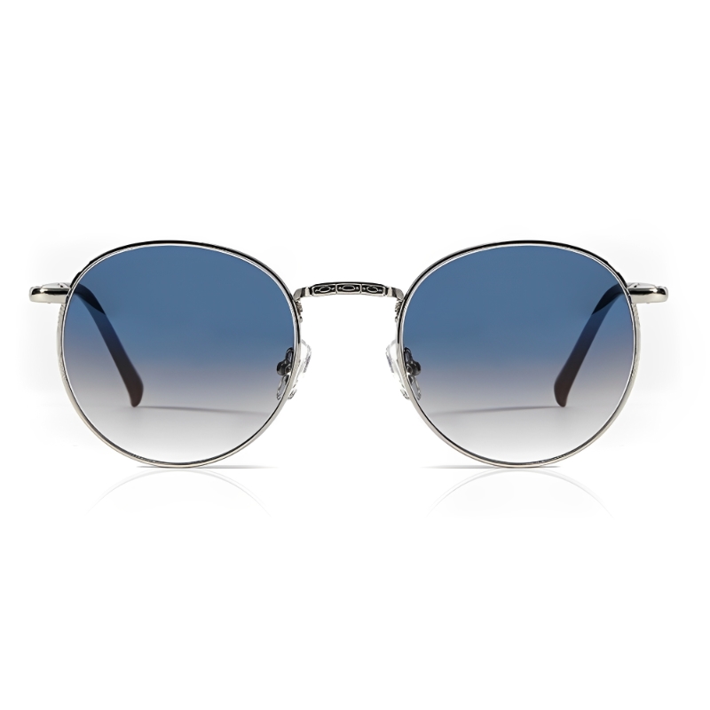 2026 New Fashion Retro Circular Sunglasses Luxury Metal Frame Custom UV400 Protective Wholesale Glass Sunglasses