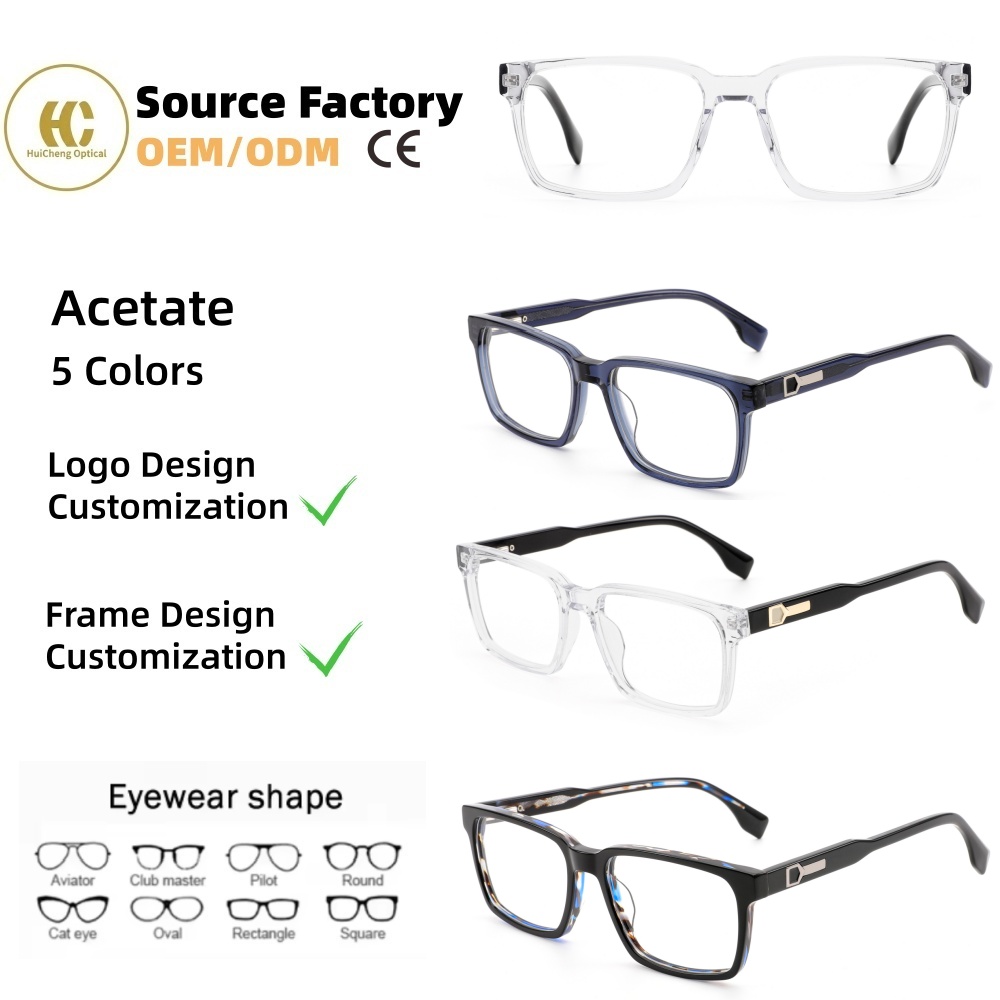Customization High-end Luxury Acetate Optical Glasses Luxury Handcrafted Eyeglasses Frames Comfortable For Daily Wear OEM/ODM