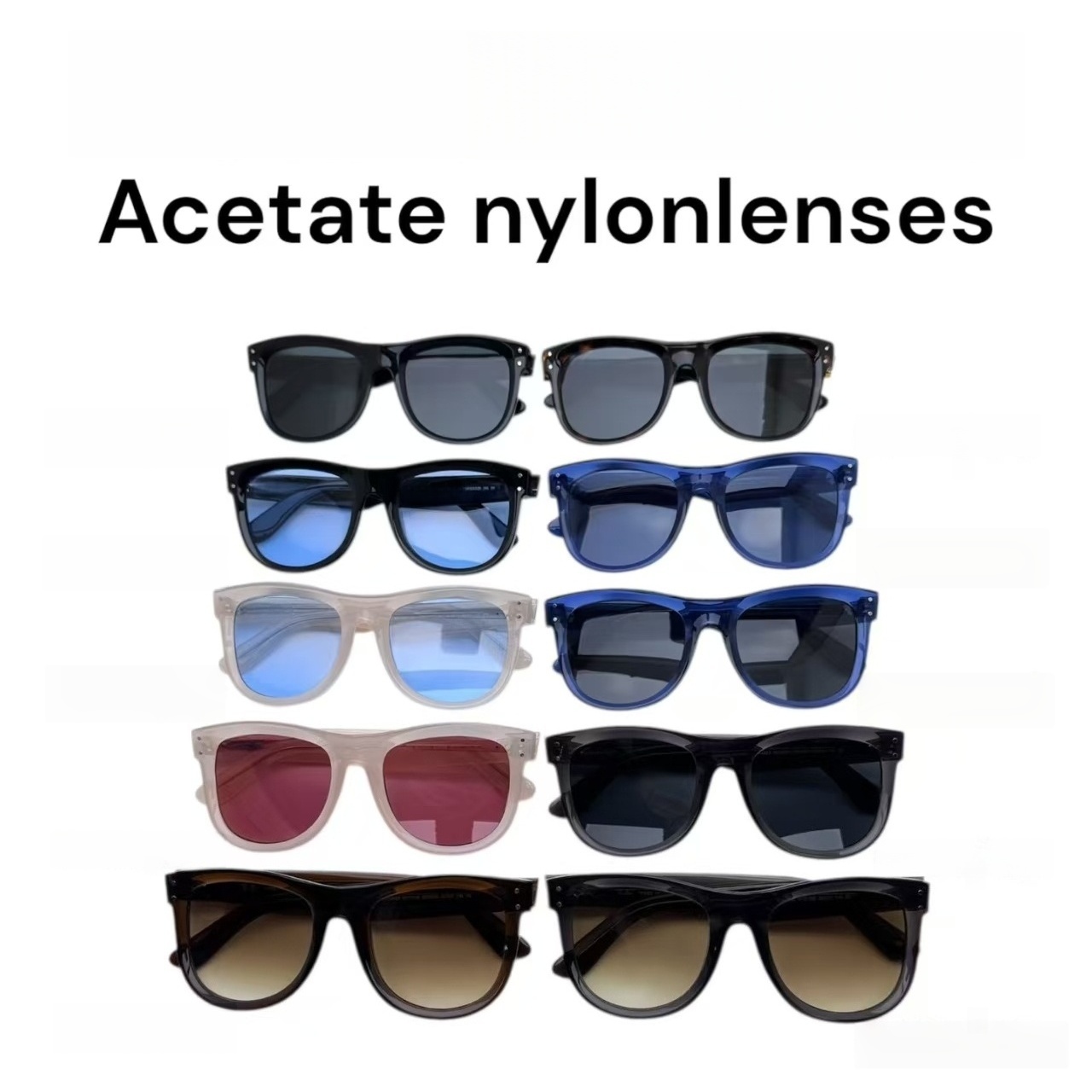 Wholesale Round Women Men Designer Sunglasses Men Luxury Brand High Quality 2026 Classic Trendy Colored Shades UV400 Sunglasses