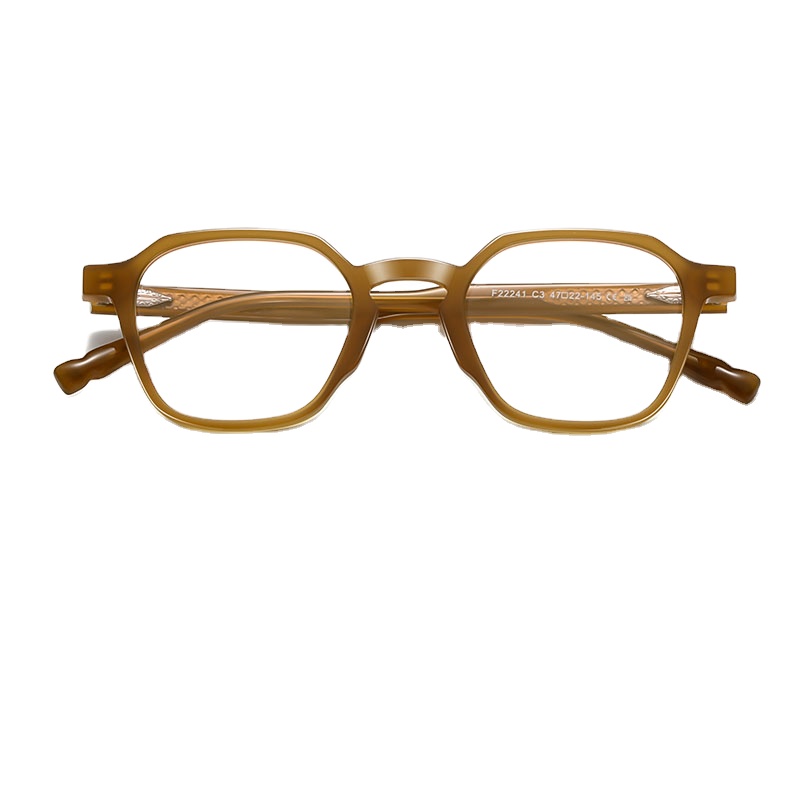 Acetate Classic Square Anti-Blue Light Glasses Blue Light Blocking Eyeglasses F22241 Optical Frame Fashion Glasses Men