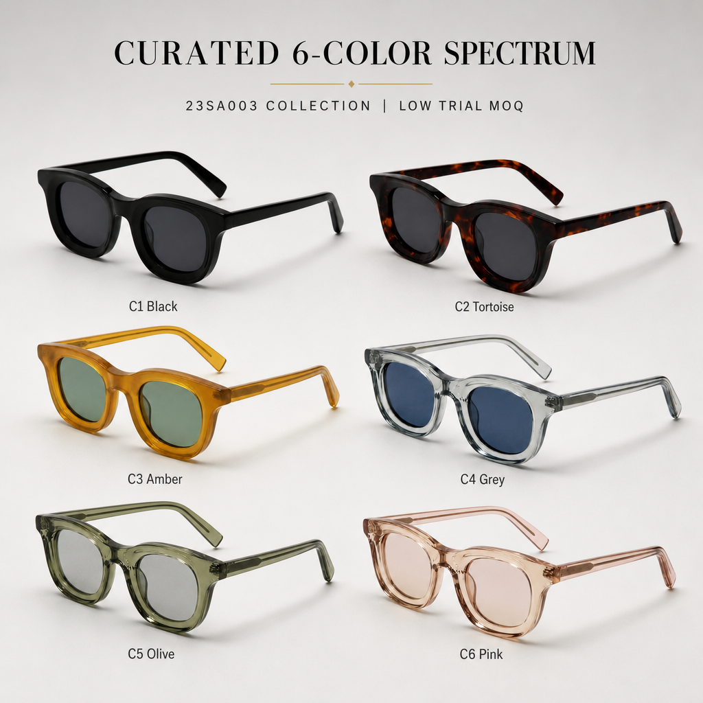 2027 Trend Bold Round Vintage Designer Bevel Cut Acetate Sunglasses Women Men Shades Polarized Sunglasses UV400 Eyewear Gafas