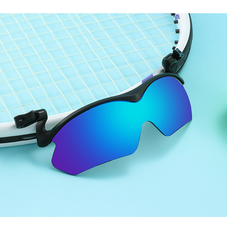 Mirror Coating Clip on Hat Cap Polarized Sunglasses for Fishing Traveling Custom LOGO Clip on Sunglasses