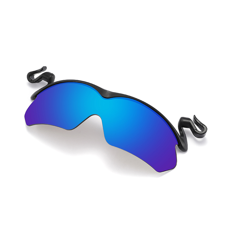 Mirror Coating Clip on Hat Cap Polarized Sunglasses for Fishing Traveling Custom LOGO Clip on Sunglasses