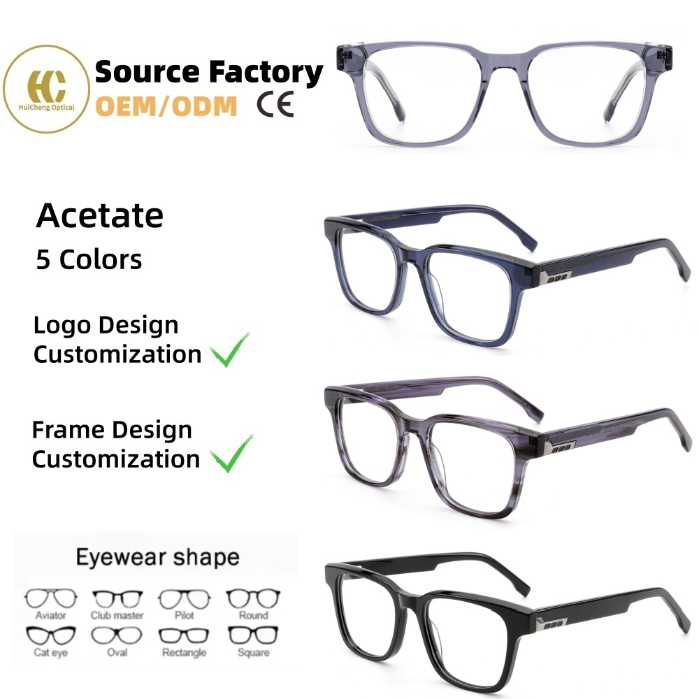 Customization 2026 New Fashionable Design High-end Acetate Optical Glasses Durable Eyeglasses Frames for Daily Wear OEM/ODM