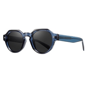 Retro Vintage Acetate Gradient Oval Sunglasses