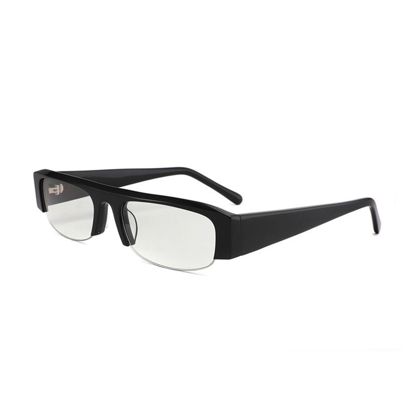 C Wholesale Designer High Quality Matte Black Half Frame Sun Glasses Sunglasses Men Retro Women Acetate Sunglasses