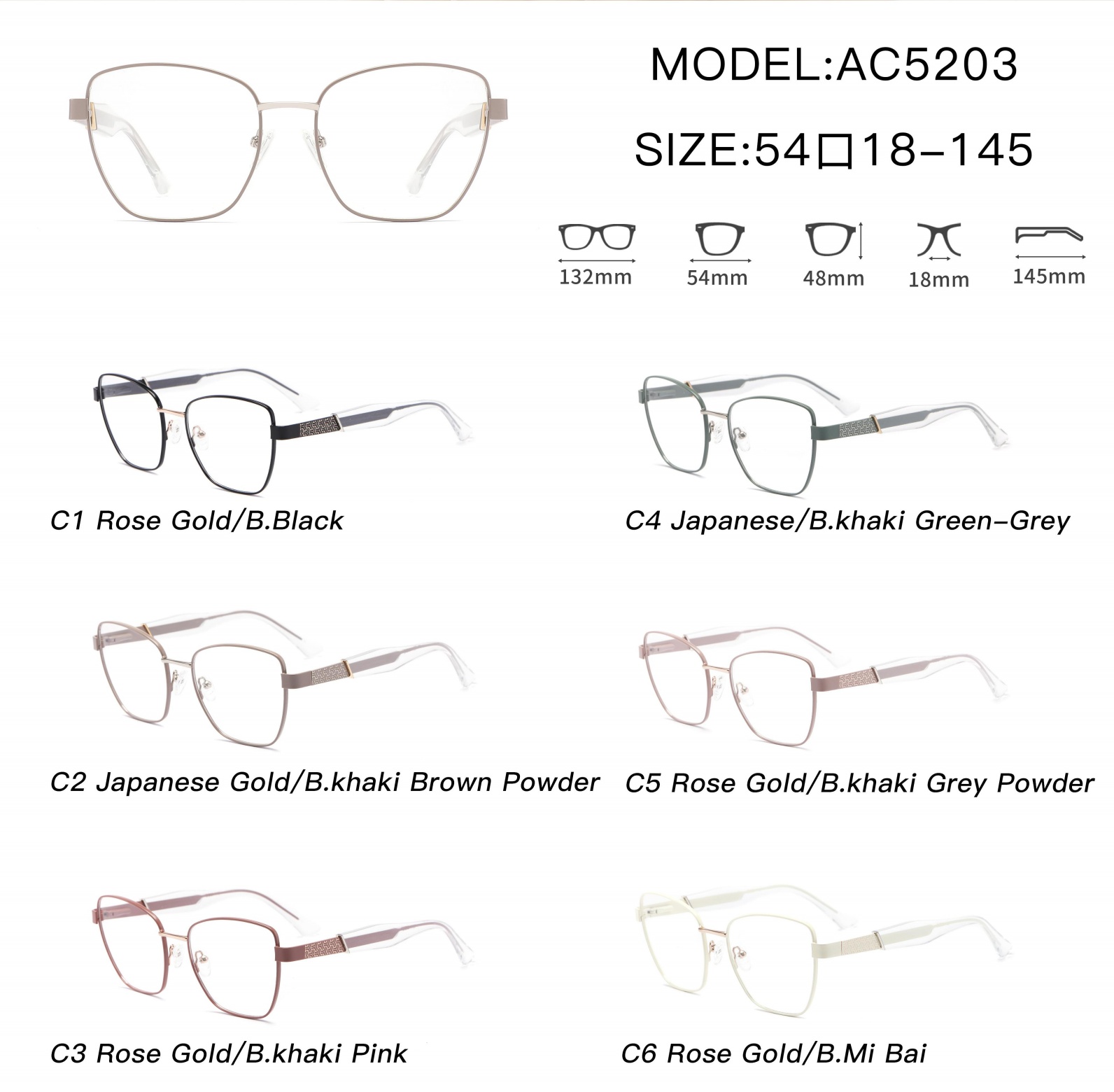 Customization Retro Metal Glasses Durable Optical Frames Hand-made Luxury Spectacle Eyeglasses for Daily Wear OEM/OEM