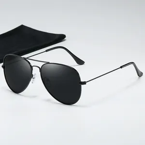2025 Wholesale Pilot Style Men Sunglasses Custom Classic Metal Frame