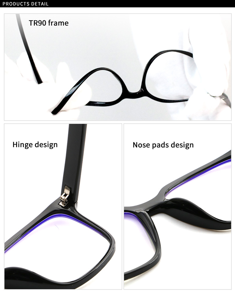 Wholesale Eyeglasses Frames Optical Glasses Computer Anti Blue Light Blocking Glass Custom Spectacle Frame for Men Women Unisex