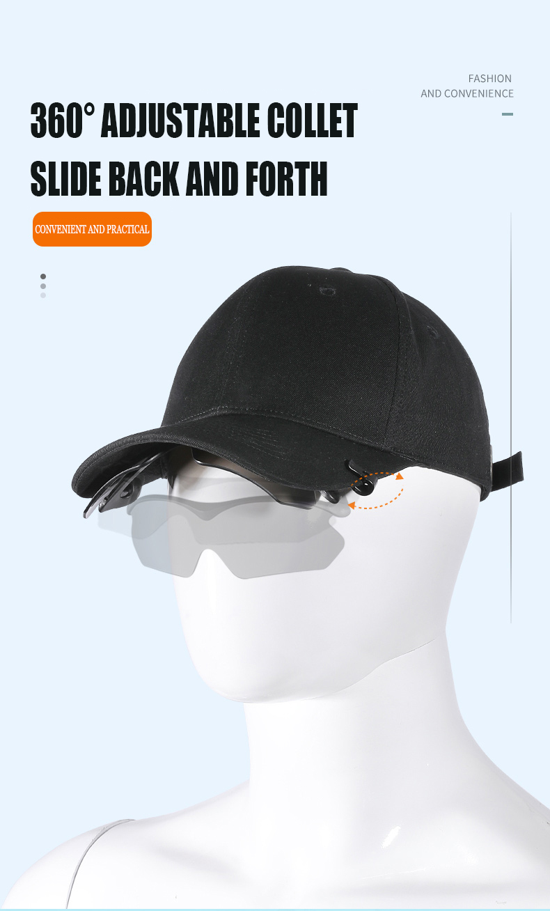 Mirror Coating Clip on Hat Cap Polarized Sunglasses for Fishing Traveling Custom LOGO Clip on Sunglasses