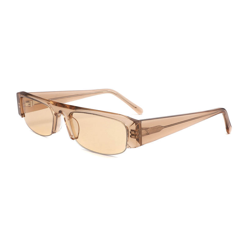 C Wholesale Designer High Quality Matte Black Half Frame Sun Glasses Sunglasses Men Retro Women Acetate Sunglasses