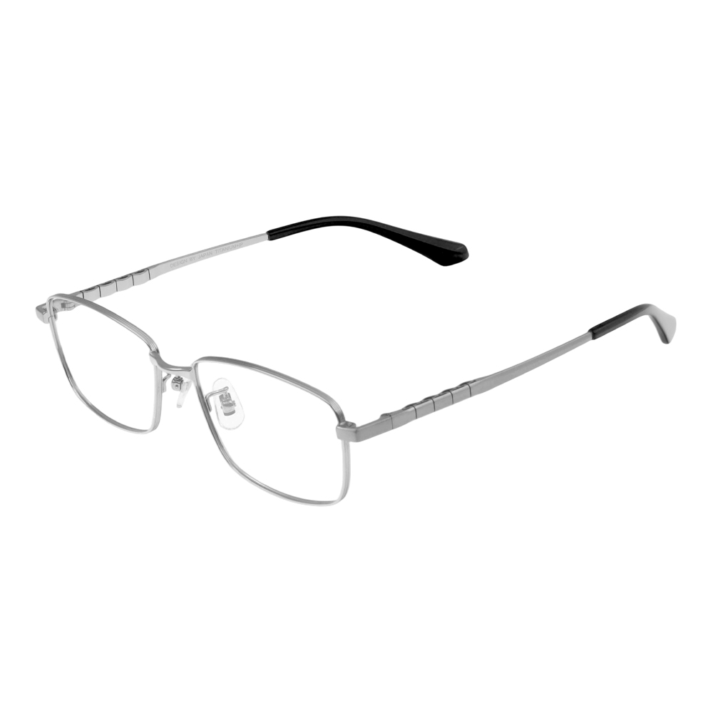 Wholesale Custom Logo IP Titanium Retro Vintage Classic Silver Metal Eyeglasses Frames Optical Frames Optics Men Kacamata
