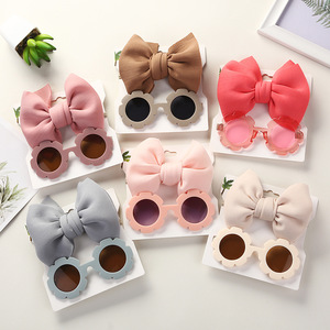 Children Round Acetate Composite Sunglasses